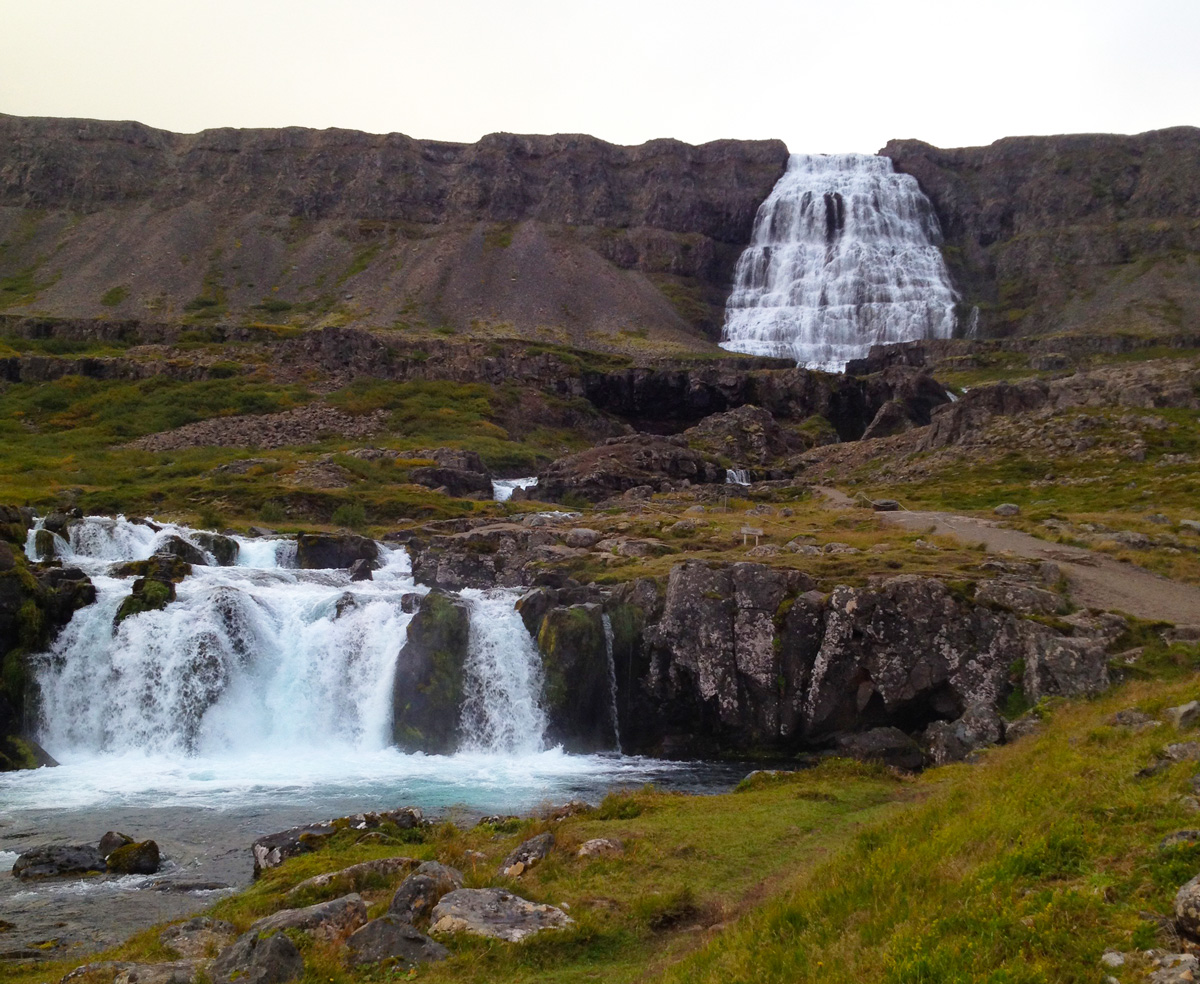 Dynjandi (Fjallfoss) - the biggest waterfall in the West Fjords.