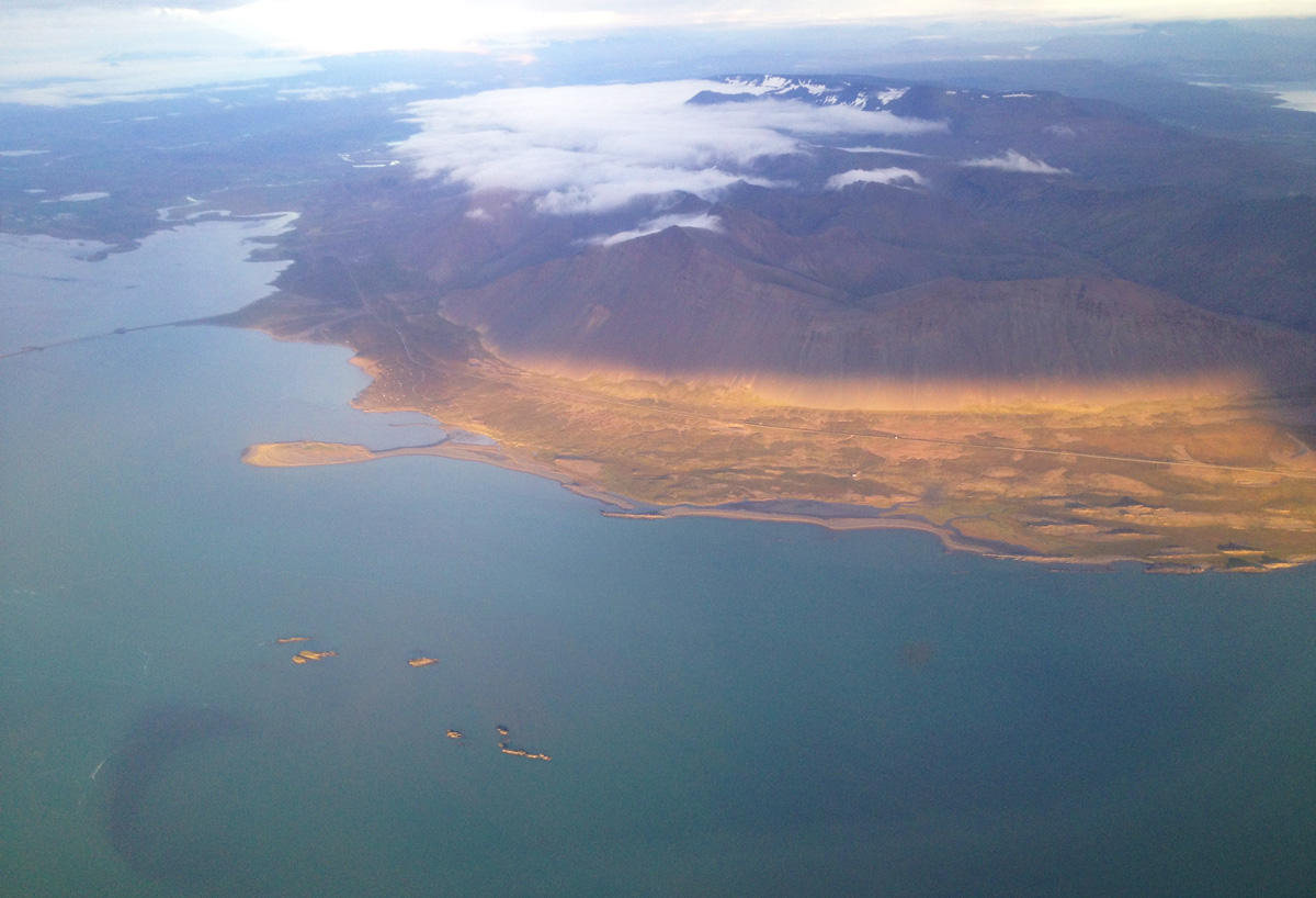 West Fjords from above.